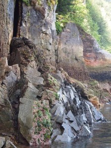 Sea kayaking and checking out the vertical tide pools around Puffin Island in Sandy Cove (1)   